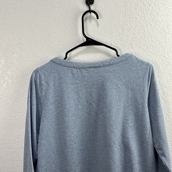 J Jill Women’s 3/4 Sleeve Floral Embroidered Cotton Sweatshirt Sz S Casual Chic - Picture 8 of 9